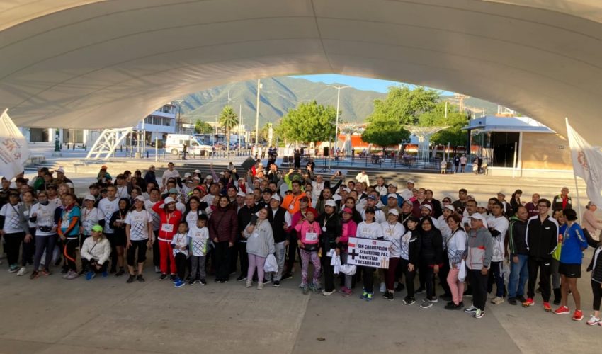 Participa Contraloría Gubernamental en la carrera 5k contra la corrupción