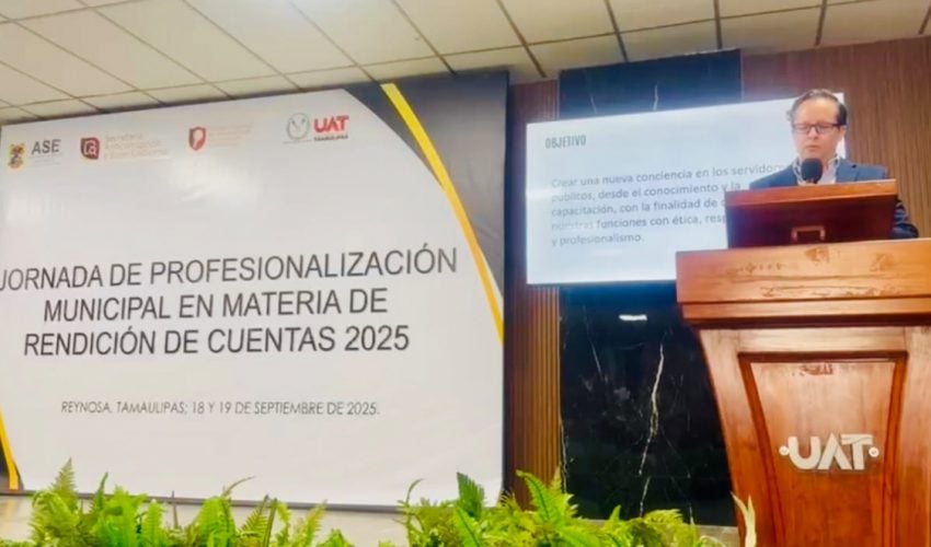 Participa SABG en las  Jornadas de Profesionalización Municipal 2025 en Reynosa