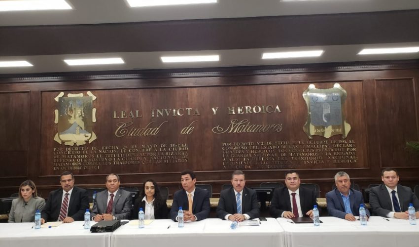 Firma Contraloría Gubernamental Convenio de Colaboración con Municipio de Matamoros