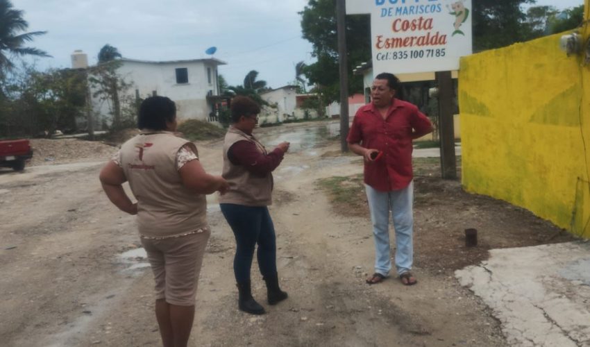 Recorre SEBIEN municipios luego del paso de «Alberto»