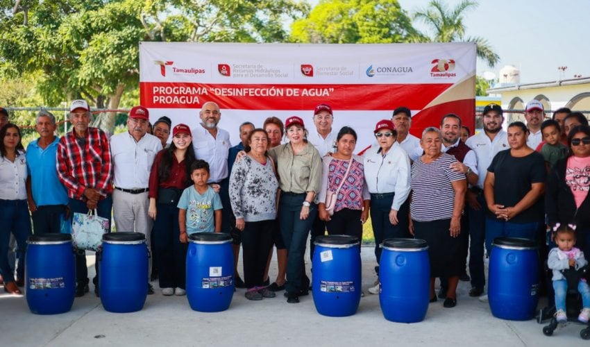Entrega SEBIEN dispositivos de filtración de agua en Altamira