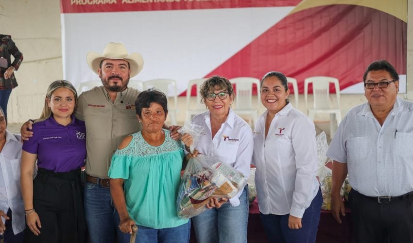 Lleva SEBIEN apoyo a ejido Graciano Sánchez del municipio de González