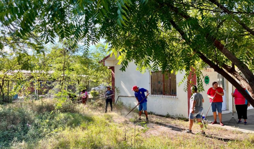 Colabora SEBIEN en mejoramiento del entorno