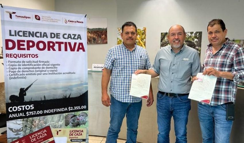 Facilitan trámites de licencias de caza en Miguel Alemán