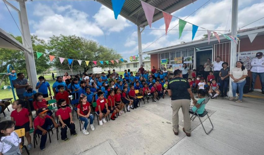 Gran aceptación de la fauna viva en escuelas