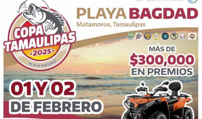Arranca Copa Tamaulipas 2025 con torneo de pesca en Playa Bagdad