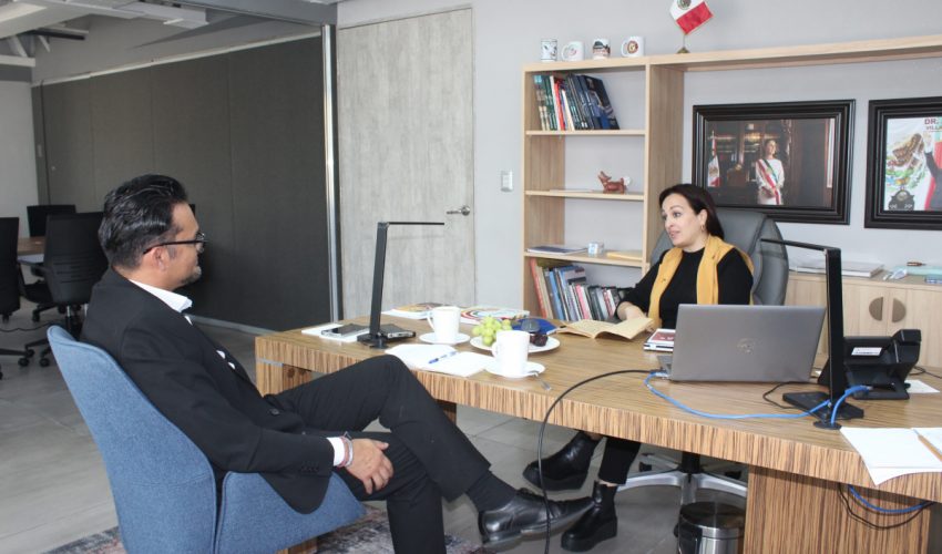 Reunión de trabajo entre la Representante de Tamaulipas en la CDMX y el secretario de Desarrollo Energético