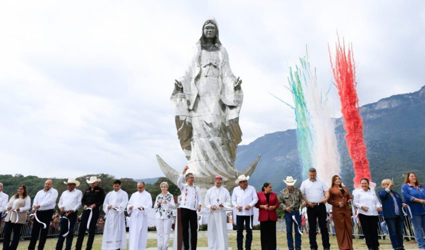 Se congratula la Representación de Tamaulipas en la CDMX por la entrega de la estatua monumental de la Virgen de la Misericordia