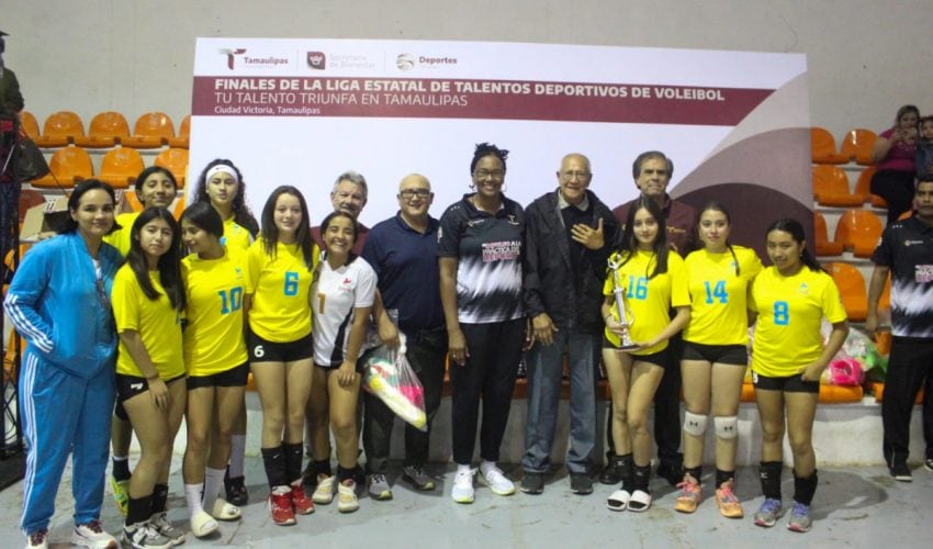 Reynosa y Madero dominan en la Liga de Talentos Deportivos de Voleibol
