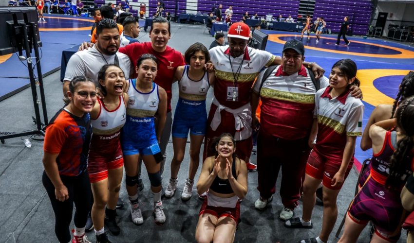 Destaca selección Tamaulipas de luchas asociadas en Macro Regional