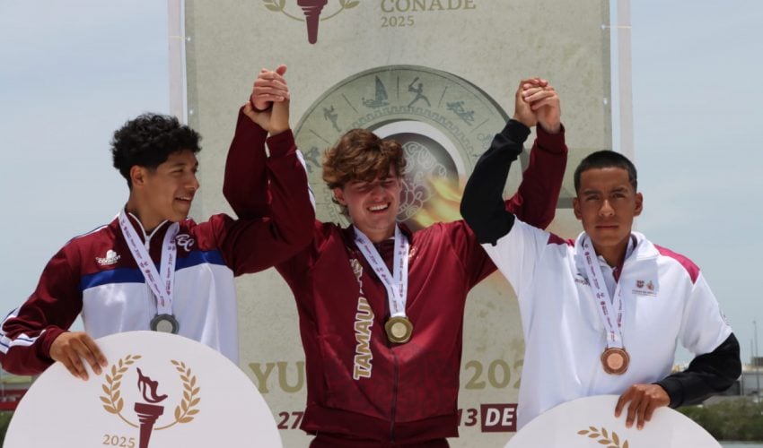 Suma Tamaulipas medallas de oro y bronce en el primer día de Olimpiada Nacional de Canotaje