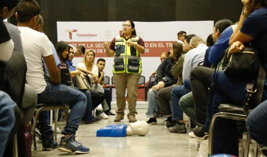 Secretaría del Trabajo capacita en «Primeros Auxilios» a personal de 52 empresas de Ciudad Victoria