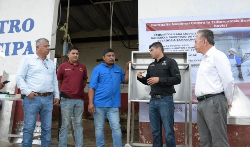 Entrega Gobierno de Tamaulipas equipo para la operación del rastro municipal de Ocampo