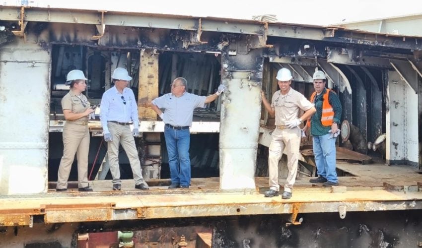 Avanza incorporación del ex-buque Otomí al Sistema Arrecifal Artificial de Tamaulipas