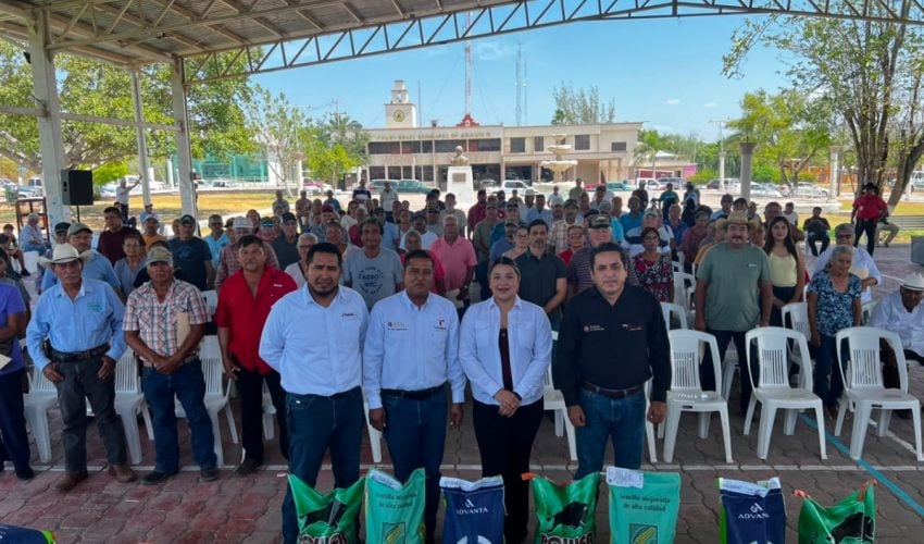 Lleva Tamaulipas respaldo al campo de Abasolo con entrega de semillas
