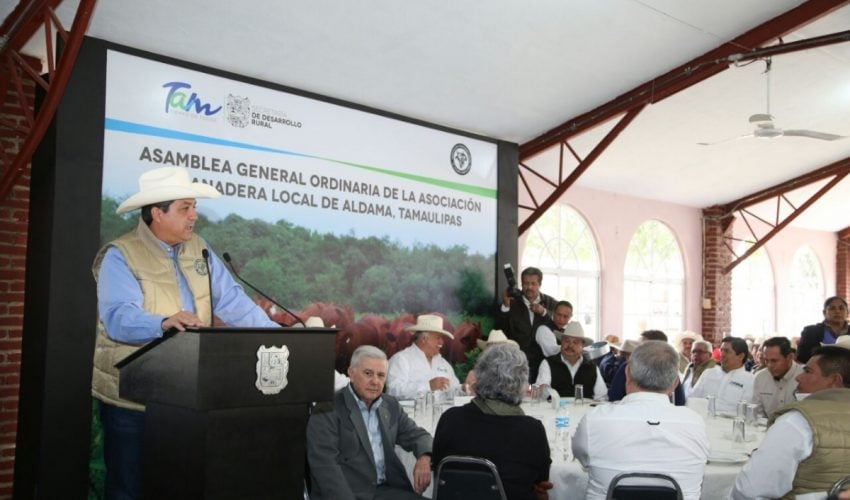 Ofrece Gobernador recuperar la productividad ganadera en Tamaulipas