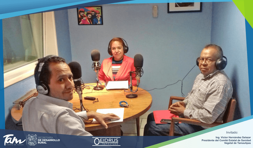 Programa de Radio “Acciones en el Campo Tamaulipeco” Invitado: Ing. Víctor Hernández Salazar, Presidente del Comité Estatal de Sanidad Vegetal de Tamaulipas