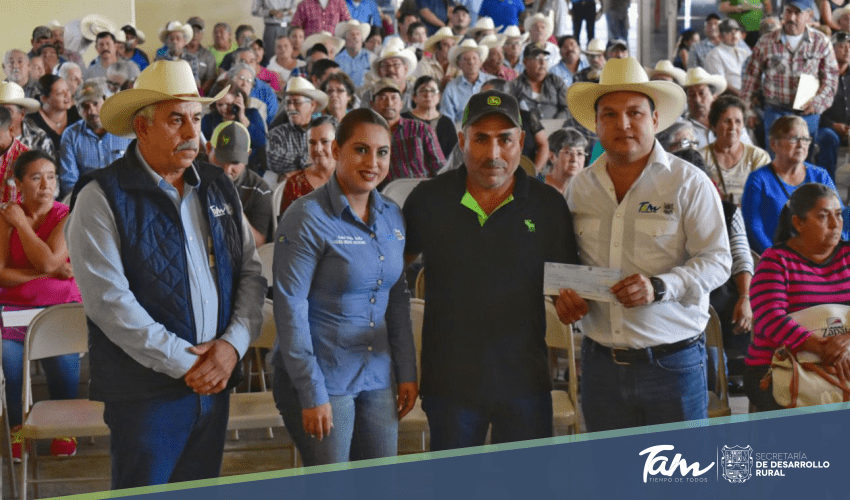 Más de 2.5 MDP reciben agricultores de Méndez por concepto del Seguro Agrícola