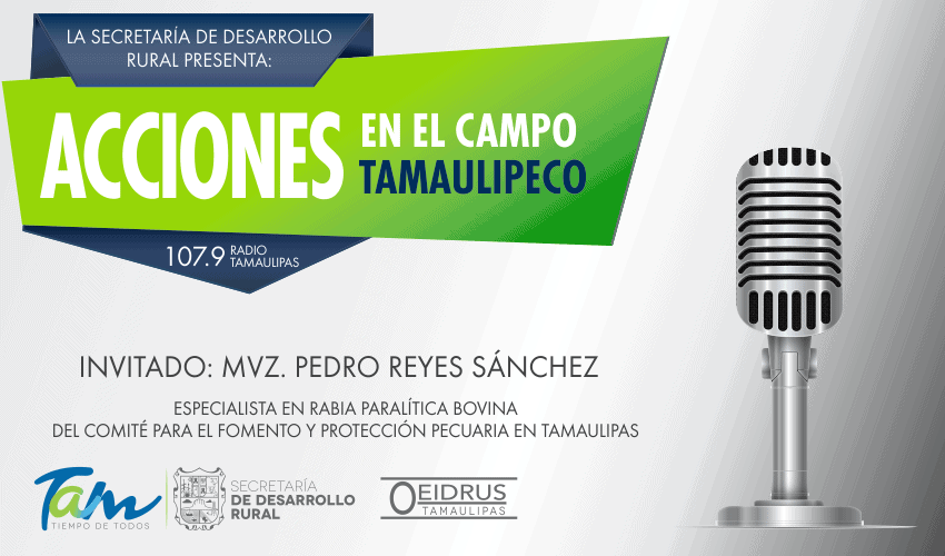 Programa “Acciones en el Campo Tamaulipeco” Tema: Rabia Paralítica Bovina