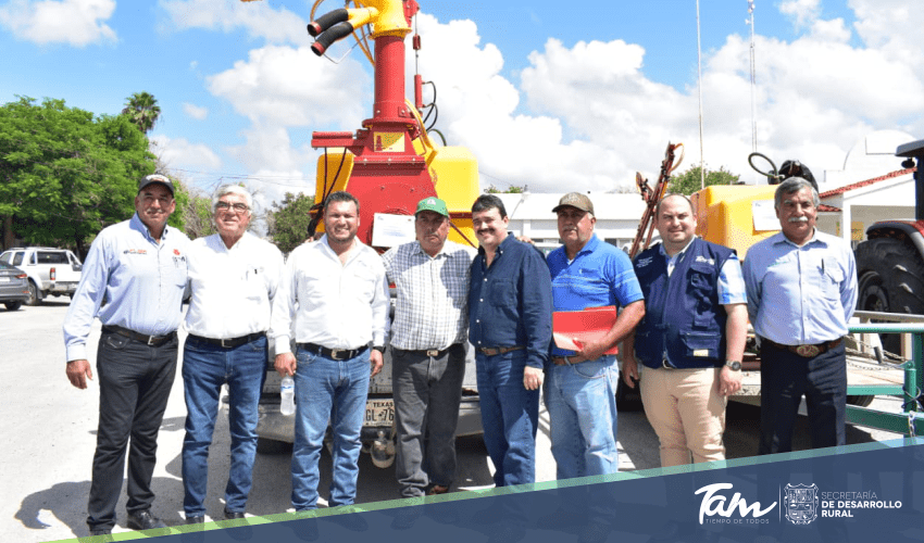 Gobierno de Tamaulipas fortalece a productores agrícolas con maquinaria de alta precisión