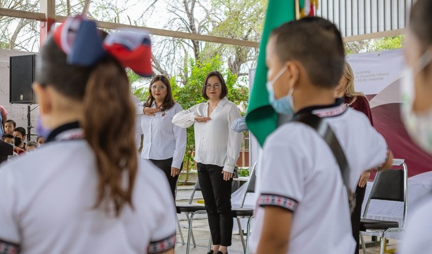 Secretaria de Educación de Tamaulipas recorre escuelas para promover valores cívicos y fortalecimiento comunitario