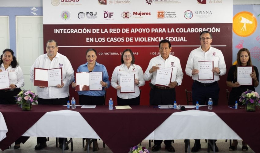 Integran «Red de Apoyo para la Colaboración en Casos de Violencia Sexual» en CBTis y CETis en Tamaulipas