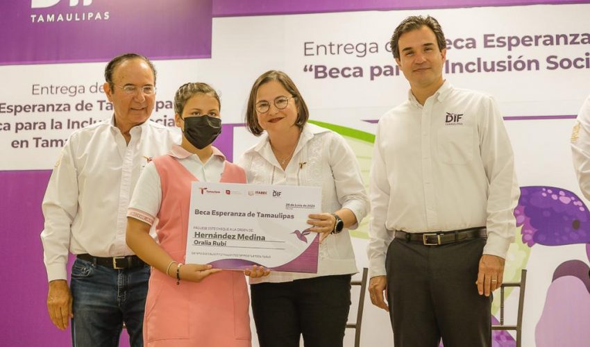 Se reactivan becas escolares para población vulnerable a través del DIF Tamaulipas