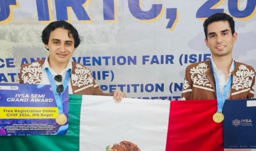 Ganan medalla de oro estudiantes tamaulipecos en Feria Internacional de Ciencias e Innovación en Indonesia