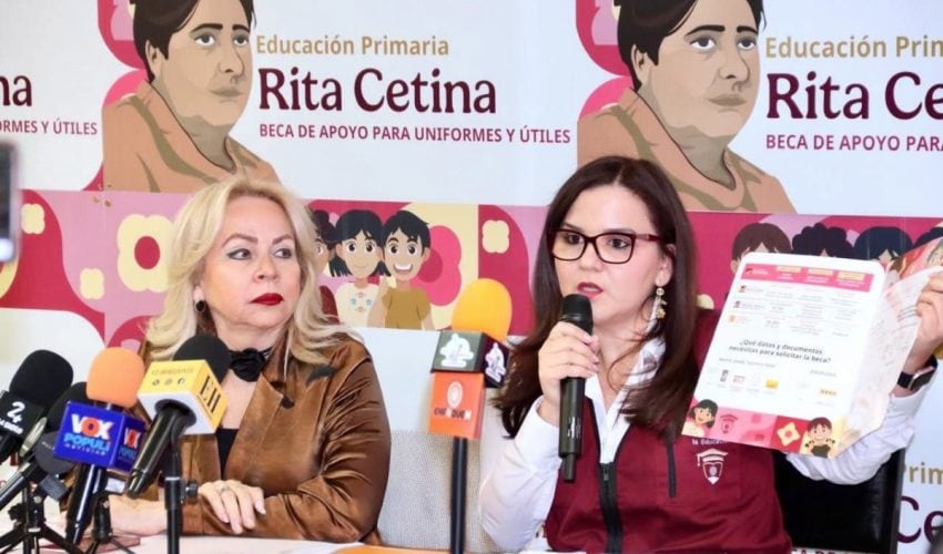 Garantizan acceso universal a la Beca Rita Cetina con módulos de inscripción en escuelas de Tamaulipas