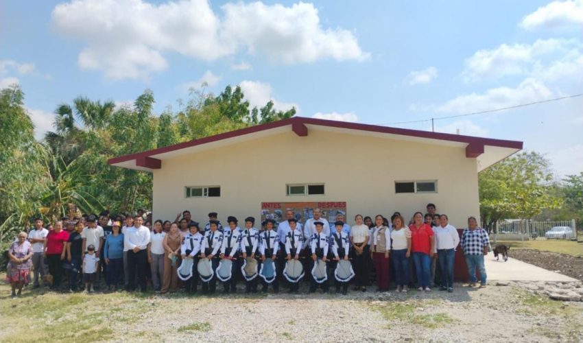Transforman espacios educativos con nueva infraestructura en Telebachillerato 018 de El Mante
