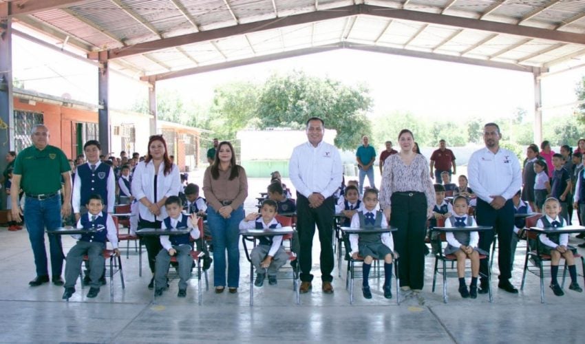 Beneficia SET a más de mil 500 estudiantes de Matamoros, San Fernando y Valle Hermoso con mobiliario escolar