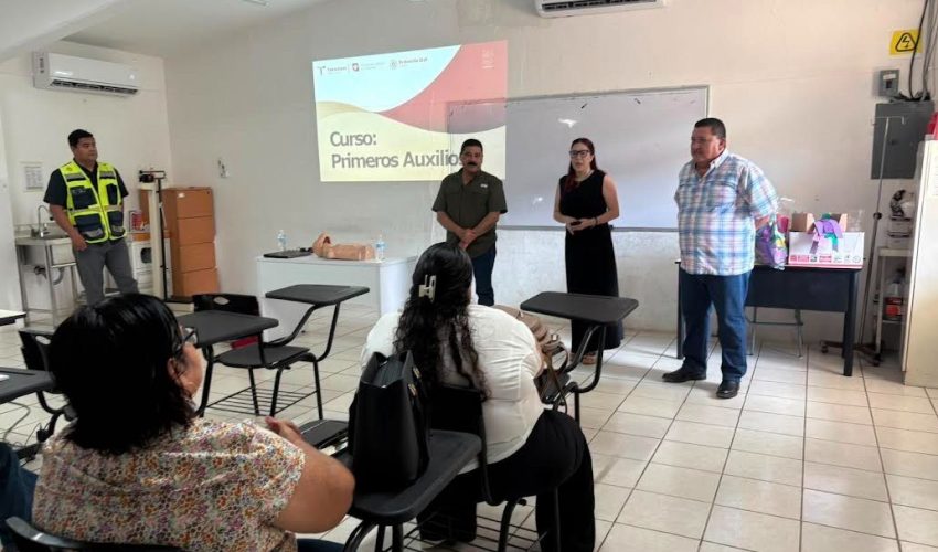 Capacita SET a personal de albergues escolares en primeros auxilios