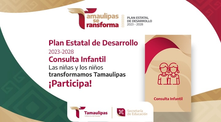 Participa en la Consulta Infantil para el Plan Estatal de Desarrollo 2023-2028.