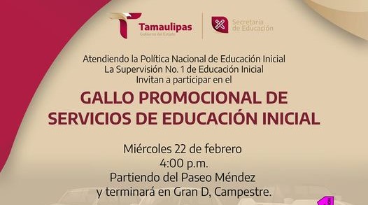 Gallo Promocional de Servicios de Educación Inicial