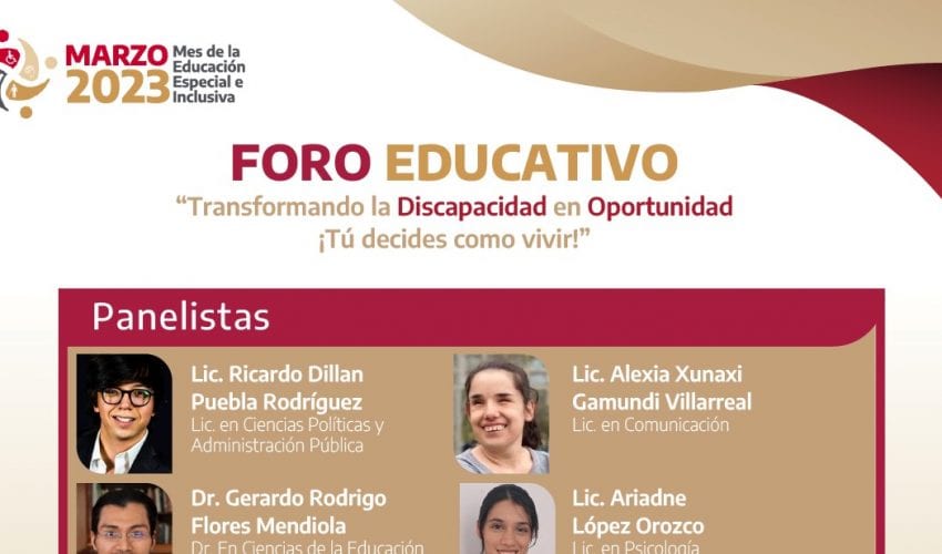 Mañana es el Foro Educativo “Transformando la Discapacidad en Oportunidad”