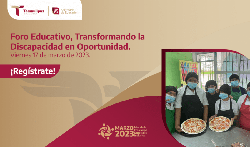 Se llevará a cabo el Foro Educativo, Transformando la Discapacidad en Oportunidad