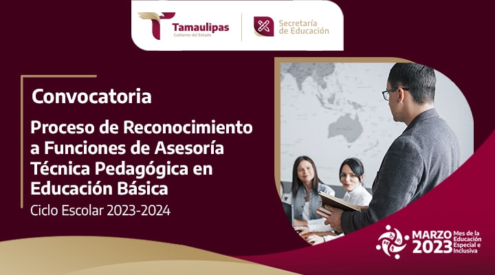 Proceso de Reconocimiento a Funciones de Asesoría Técnica Pedagógica en Educación Básica, ciclo escolar 2023-2024