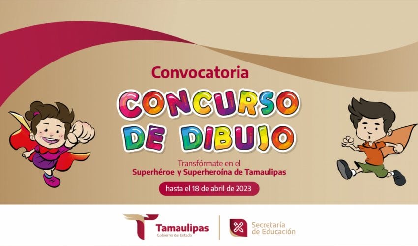 Se les invita al Concurso de Dibujo “Transfórmate en el Superhéroe y Superheroína de Tamaulipas”