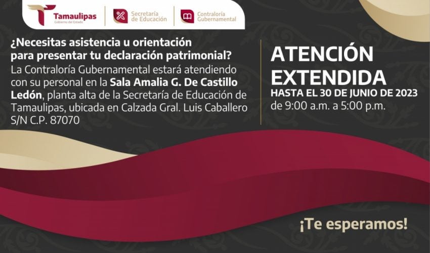 Atención Extendida para Declaración Patrimonial