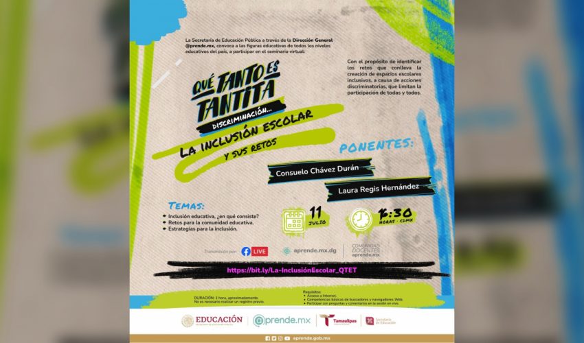 Conferencia Virtual “La Inclusión Escolar y sus Retos“