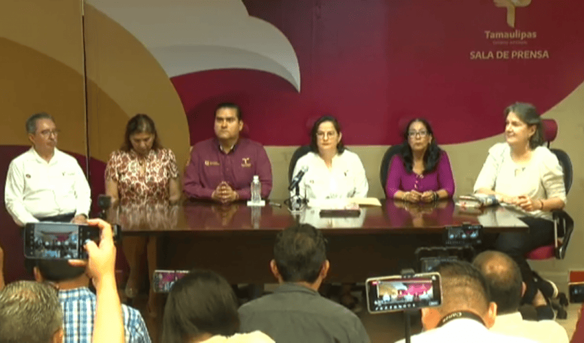 Conferencia de Prensa con la secretaria de Educación de Tamaulipas, Lucía Aimé Castillo Pastor