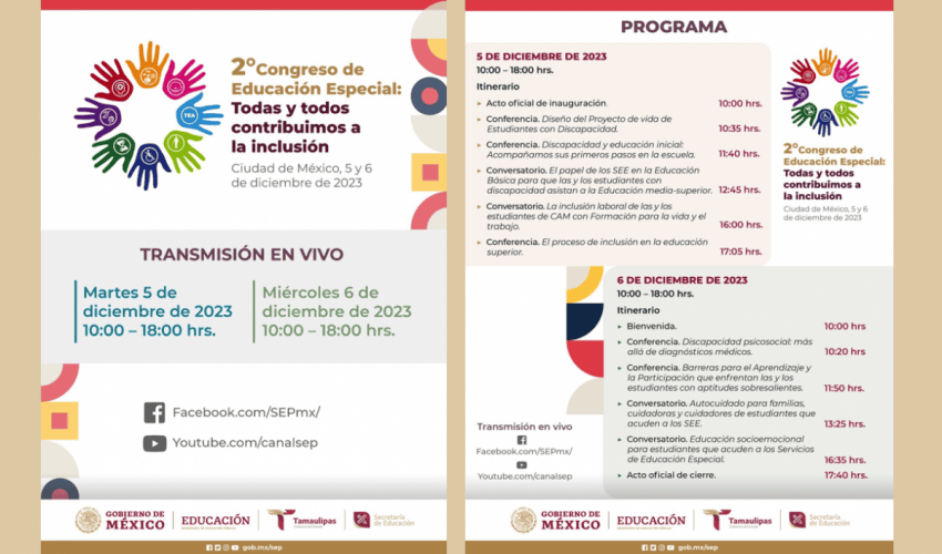 2° Congreso de Educación Especial: Educación Inclusiva para todas y todos