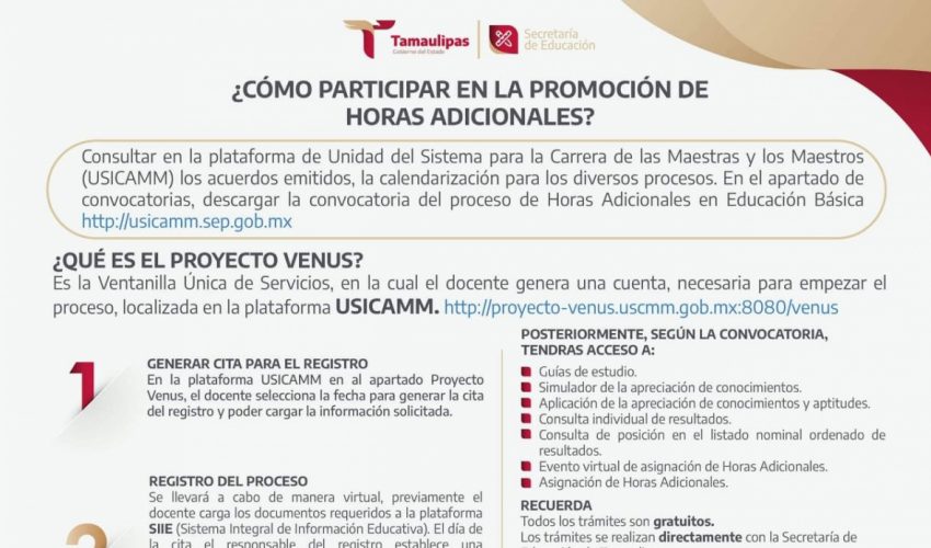 Proceso para la Promoción de Horas Adicionales