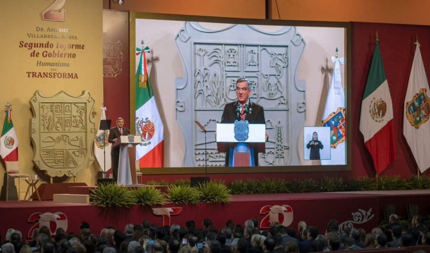 Acompañamos al gobernador del Estado, Américo Villarreal Anaya, al cumplimiento de su Segundo Informe de Gobierno