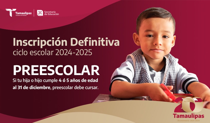 Inscripción Definitiva 2024-2025 – Preescolar