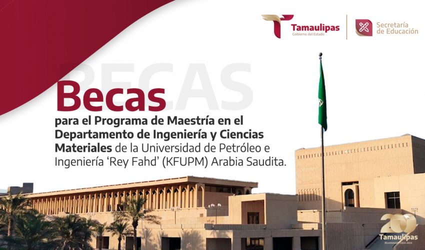 Becas para el Programa de Maestría en el Departamento de Ingeniería y Ciencias Materiales de KFUPM Arabia Saudita