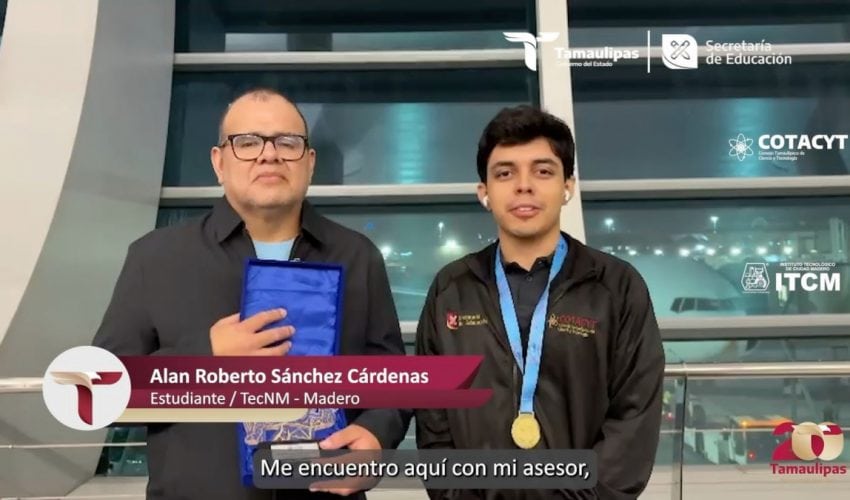 Video: Alan Roberto Sánchez Cárdenas, estudiante del TECNM – Ciudad Madero, ganador de Medalla de Oro, en la ISIF 2024