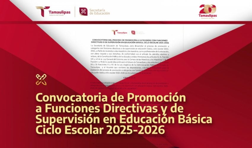 Convocatoria del Proceso de Promoción a Categorías con Funciones Directivas o de Supervisión en Educación Básica, 2025-2026.