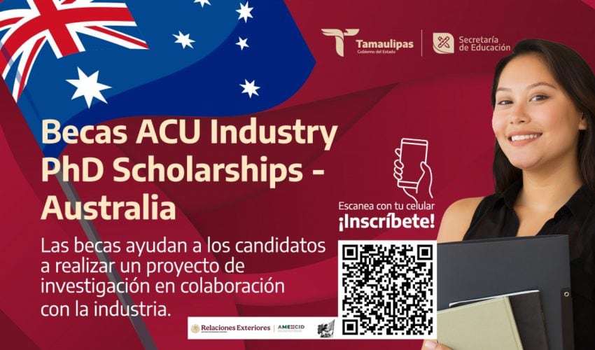 Becas ACU Industry PhD Scholarships – Australia