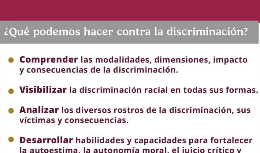 Día Internacional de la Eliminación de la Discriminación Racial.
